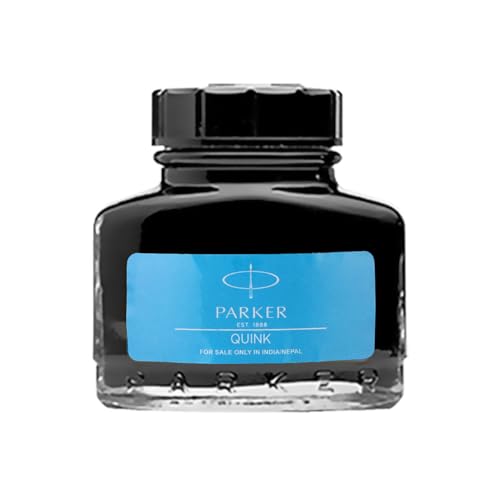 Parker Quink Bottle|Ink - Blue | 30 ML | Quick - Drying Ink | No - Smear Writing (Image - 1)