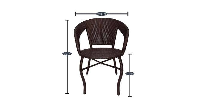 Image of India Rattan Wicker Outdoor Indoor Garden Furniture Set for Tea Coffee Balcony Furniture Lawn Furniture Patio Seating Set 4 Chair 1 Table (Brown1)