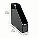 mDesign Desk Office Magazine & File Folder Organizer - Black