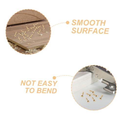 ORFOFE 100 piezas clavos metálicos de cabeza redonda para colgar cuadros, ideales para oficina y tiendas miniatura 5