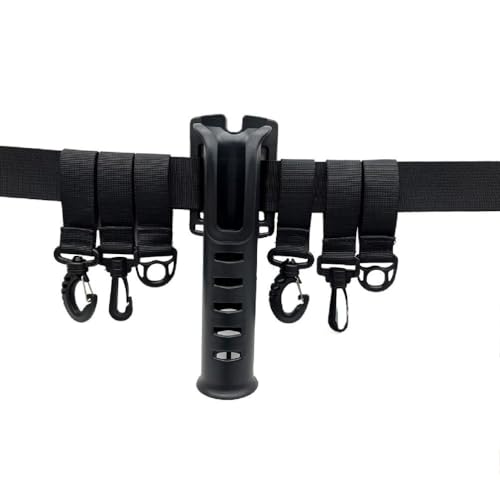 Shinycome Fishing Rod Holder Belt Adjustable Fishing Wader Belt Wading Belt Surfing Castings Kayaks Fishing Accessory Wader Straps Fishing Rod Holder Belt Waist Rod Holder Belt Fishing Wading Belt