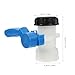 MAGICLULU Ibc Tote Butterfly Valve Adapter Dn40 with 62mm Plastic Interface, 1000l Ibc Tote Tank Water Switch Connector for Industrial and Garden Hose Use