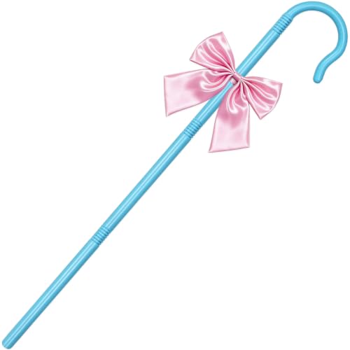 Shepherd Staff and Bow Tie Plastic Hook Canes with Bowtie