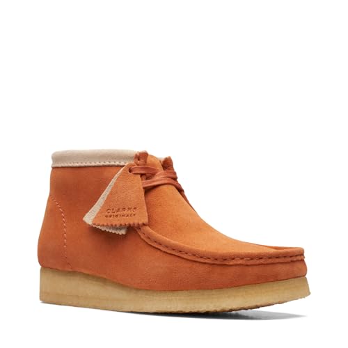 Image of Clarks Womens Wallabee Suede Fringe Lace Up Flats