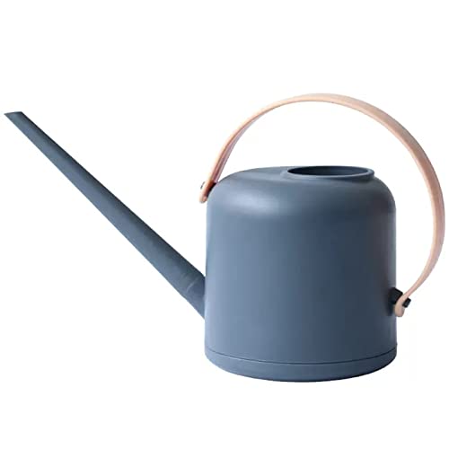 Lizbin Gieter voor kamerplanten, moderne kleine gieters voor buitenirrigatiesystemen, lange lekwaterkan voor kamerplant, tuinbloem, gieter voor bonsai, 1,7 l, 1,7 l, 1/2 gallon (grijs)