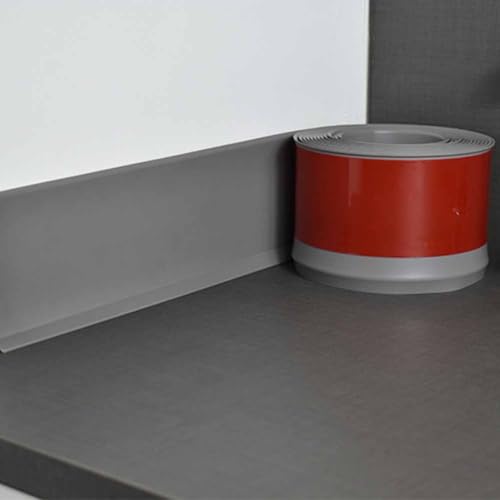Rodapié flexible de alta densidad y acabado gris mate para reformas modernas de interior 7