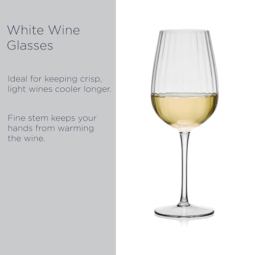 Mikasa-Optic-Set-of-4-White-Wine-Glasses-15-Ounce Mikasa Optic Set of 4 White Wine Glasses 15 Ounce