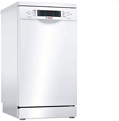 Bosch Serie 6 SPS66TW00E Semi-incorporado 10cubiertos A++ lavavajilla - Lavavajillas (Semi-incorporado, Blanco, Slimline (45 cm), Blanco, Botones, LED)