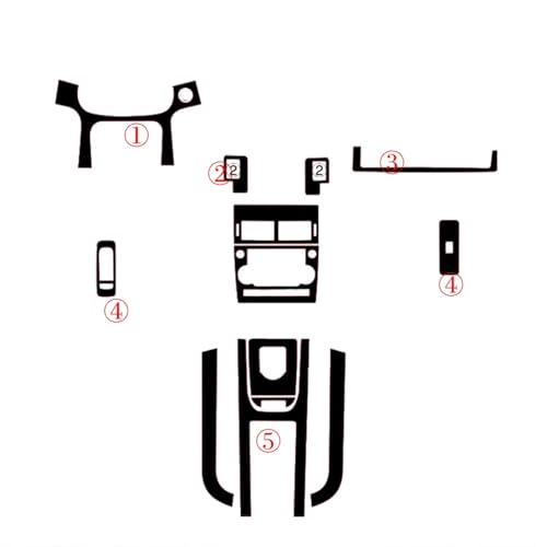 Autocollants en fibre de carbone noir 5D pour poignée de porte Land Rover Sport