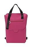 O Bag - Mochila D217 en poliuretano, fucsia (43 X 32 X 12 cm)
