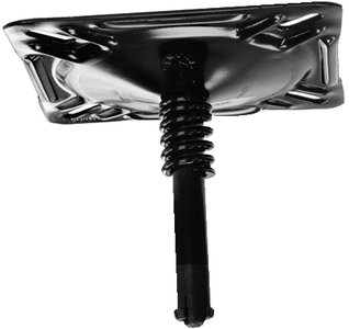 Springfield 7 X 7 Kingpin and Thread-Lock Swivel Seat Mount - Black - Driver Side - Vehicles with Left-Hand Drive - Vehicle Seat Mount