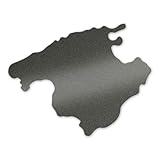 Sticker younikat silueta de la isla de Mallorca antracita I 10 x 7,8 cm I pegatina para coche idea de regalo I dv1351