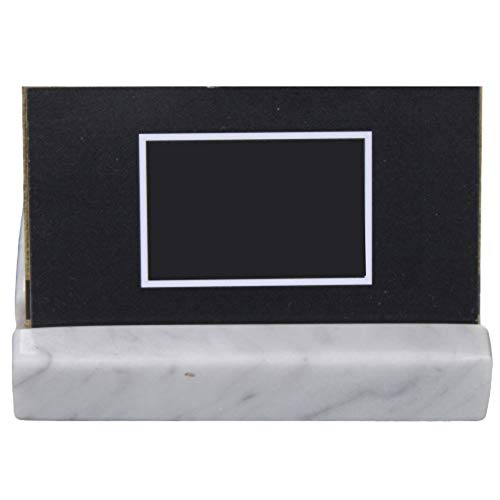 Business Card Holder for Desk - Marble Business Cards Holder for Desktop - Desk Organizers and Accessories -Display Stand for Office Organization - Thumbnail 6