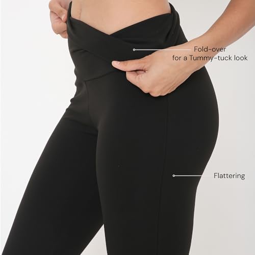 Image of Terractive Cuddle Flares for Women | TerraSoft Ultra Soft, Super Stretchy & Sweat-Wicking Flare Pants | High-Waist Tummy Tuck Workout & Lounge Pants