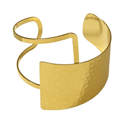 [ECVGHD] Exaggerated Irregular Open Cuff Bracelet for Women Hiphop Geometric Jewelry