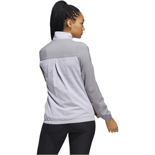Veste coupe-vent adidas Heather Block zippée avec tissu technique haut de gamme