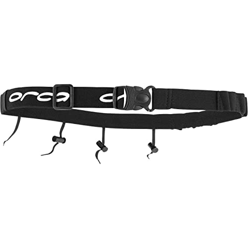 Cinturón Orca Race Tri Belt negro soluciona la pérdida de geles y rotura de ropa