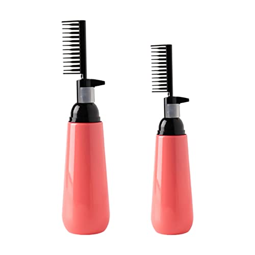 Lurrose Hair Dye Bottle Root Comb Applicator - 2Pcs Hair Coloring Dispensing Bottles for Even Dye Application and Scalp Protection at Home Salon