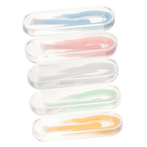15pezzi Strumenti Per Lenti Contatto Con Pinzette e Bastoncini Aspiranti Scatola Verde Blu Rosa Arancione Bianco Per Viaggi e Uso Quotidiano