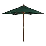 Parasol de jardín con forma hexagonal en color verde de la línea Aktive Garden