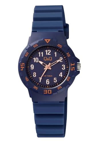 Image of Q&Q Womens Fibre Analog Full Blue 100 Meters Wr
