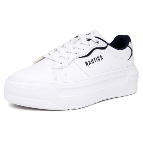 Nautica Women'S Fashion Sneakers Casual Shoes With Platform Low-Top cover