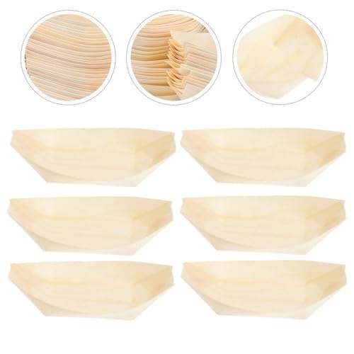 Platos descartables de madera Uonlytech 6 in miniatura 7