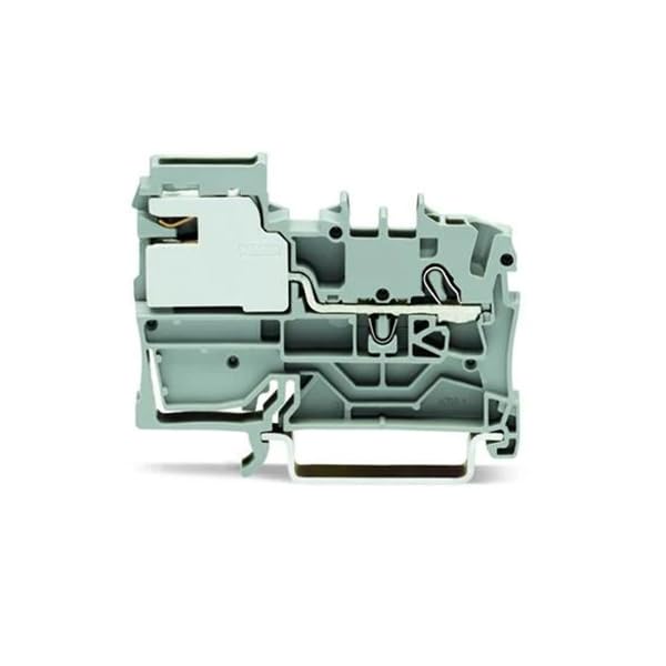 Vanky Industry 10pcs WAGO 2002-7111 1-Conductor Distribution Disconnect Terminal Block Gray