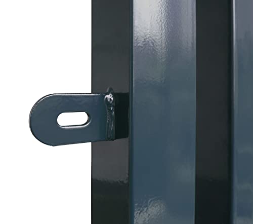 Koll Living Gartentore für Stabmattenzaun mit 120 cm Breite - Farbe und Höhe wählbar - inkl. Pfosten und Befestigungsmaterial (H 180 x B 120 cm, anthrazit)