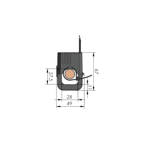 Transformador de corriente Wago 855 4105 de 250 Amperios y entrada de 28mm 3