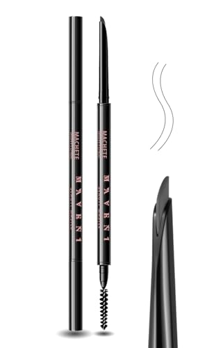 Image of Eyebrow Pencil for Women,Gray Waterproof Brow Pencil, 0.1mm Ultra-Fine Automatic Pencil with Angled Precision Tip & Built-In Spoolie Brush, Long-Lasting Natural Eyebrow Makeup