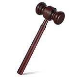 Judge Gavel for Meetings, Handmade Wooden Gavel, Auction Gavels Prop Justice Costume Accessories, Desk Accessories for Local Club Presidents