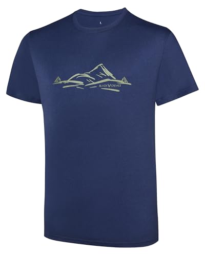 T-shirt de sport homme anti-transpiration Black Crevice pour la gym