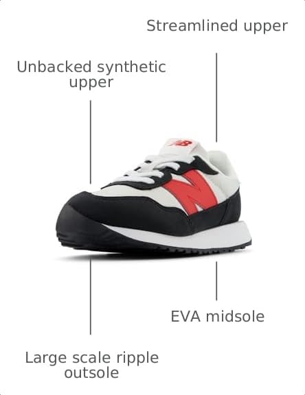 Image of New Balance Kid's Kids 237 Bungee Lace Sneaker