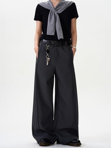 Men's Jeans High Street Vibe Wide-Leg Pants Loose Fit Trouser for Men3