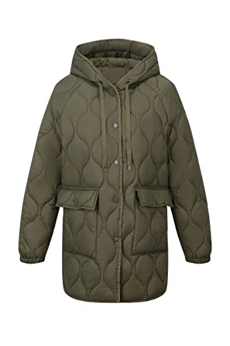 RISISSIDA Women Quilted Jacket Hooded Spring Fall Fashion, Loose lightweight Packable Transitional Puffer Coat2