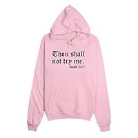 Algopix Similar Product 4 - Thou Shall Not Try Me Printed Hoodies