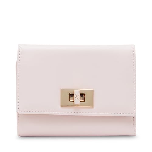 Anne Klein Carteira feminina Ak com aba média e trava, Pétala, X-Small