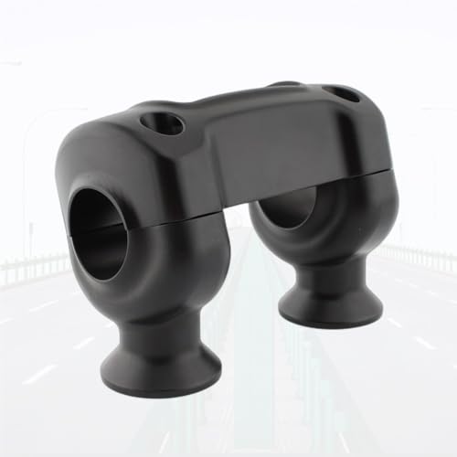 Abrazadera manillar de aluminio negro de alta resistencia para Dyna 4