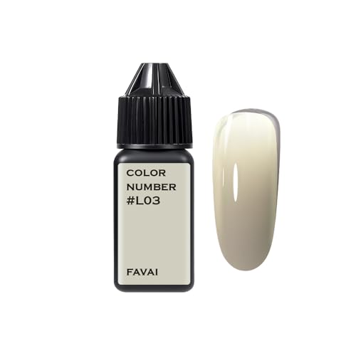 FAVAI Airbrush Gel Nail Polish #L03, Esmalte de uñas en gel aerógrafo, sin dilución, Aerógrafo, manicura francesa, efecto degradado, Nail Art, Baby Boomer, Decoración de uñas UV LED 15 ml TPO-FREE