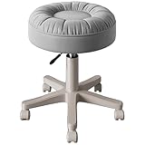 Tabouret Reglable en Hauteur avec Roues Siège Pivotant Tabouret de Travail pour Bureau EsthéTique Salon Tatouage Tatouage(Gray)