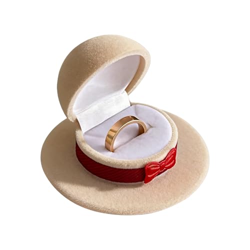 Generico para anillos – Pequeña organizadora de terciopelo | Expositor para joyas de boda con tachuelas, recuerdo de pendientes | Ideal para san, cumpleaños, ceremonias, viajes y servicios