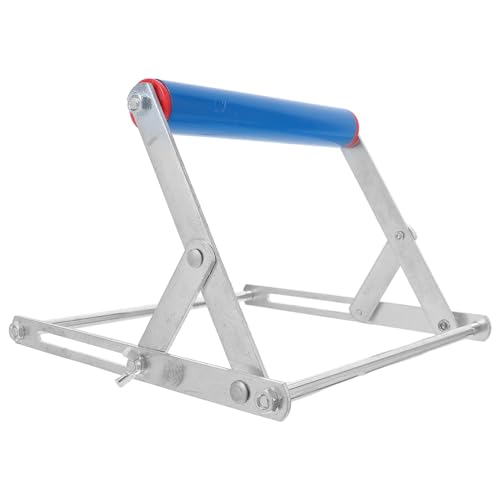 HOMSFOU Verstellbarer Metall Rollenständer für Tischkreissägen Höhenverstellbarer Holzmaterialhalter 55–135mm Stabile Unterstützung für Holzbearbeitung