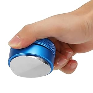 Koffieset Koffie Tampering Roestvrije koffieboonpersgereedschap voor de keuken voor coffeeshop(51mm, Blue bottom)