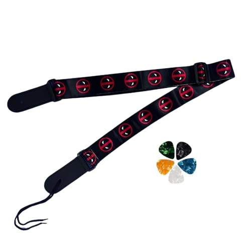 Image of DEVICE OF URBAN INFOTECH Guitar Strap Belt for Acoustic & Electric Guitar Adjustable Buckle Guitar Strap Modern Design Guitar Belt For Acoustic /Bass /Electric Guitars