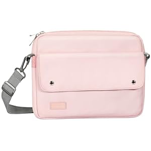 TiMOVO 9-11 Inch Tablet Sleeve Bag with Shoulder Strap Fits iPad Air 11 Inch 2024,iPad Pro 11 Inch 2024,iPad 10.2 2021-2019,iPad 10th 2022,iPad Air 5/4 10.9,Galaxy Tab S9/S8/A8/A7 2023, Pink