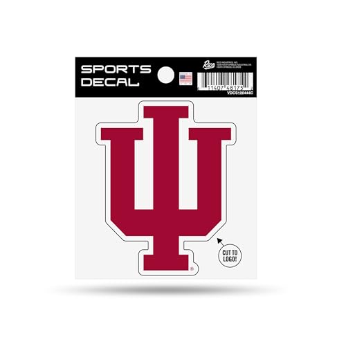 Autocollant NCAA Indiana Hoosiers logo 4x4 sticker voiture et gourde