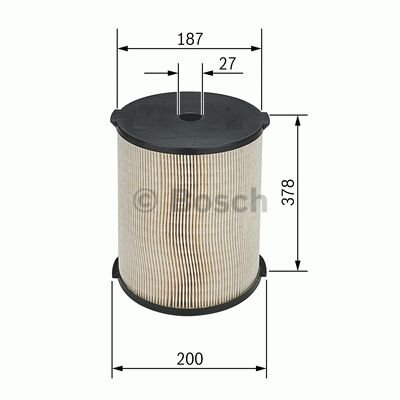 BOSCH Filtro de aceite motor Cartucho filtrante F 026 407 054