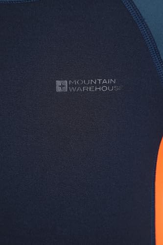 Mountain Warehouse Kurzer Kinder-Neoprenanzug - 2.5mm Körper, Flache Nähte, mit Easy-Glide-Reißverschluss, Tauchanzug, verstellbarem Nackenverschluss Hell-Orange (Kinder) Kinder 140 EU (9-10 Jahre)