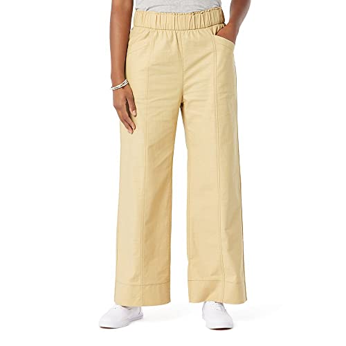 Signature by Levi Strauss & Co. Gold Label womens Pull-on Casual Elastic Waist Wide Leg Pants (Standard and Plus)Casual Pants